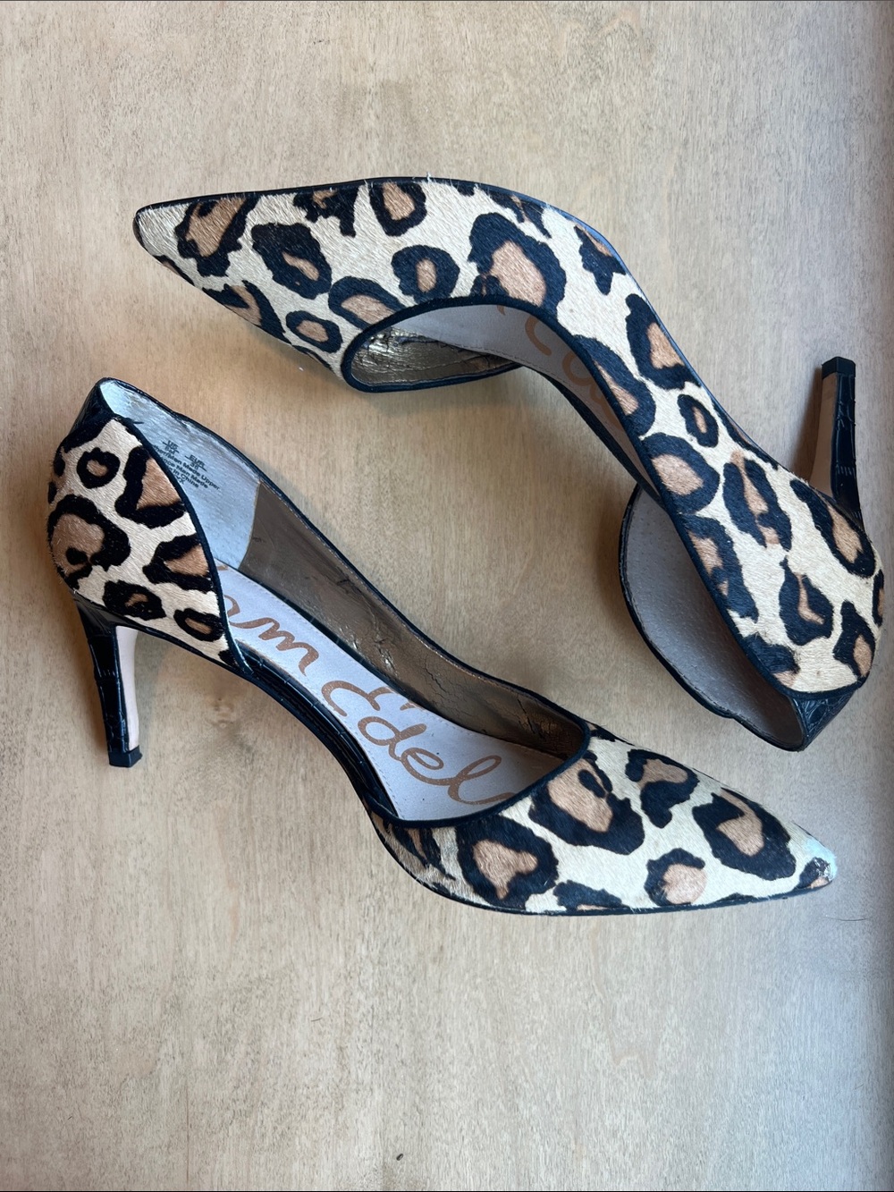 Sam Edelman Leopard Print Pointed-Toe Heels